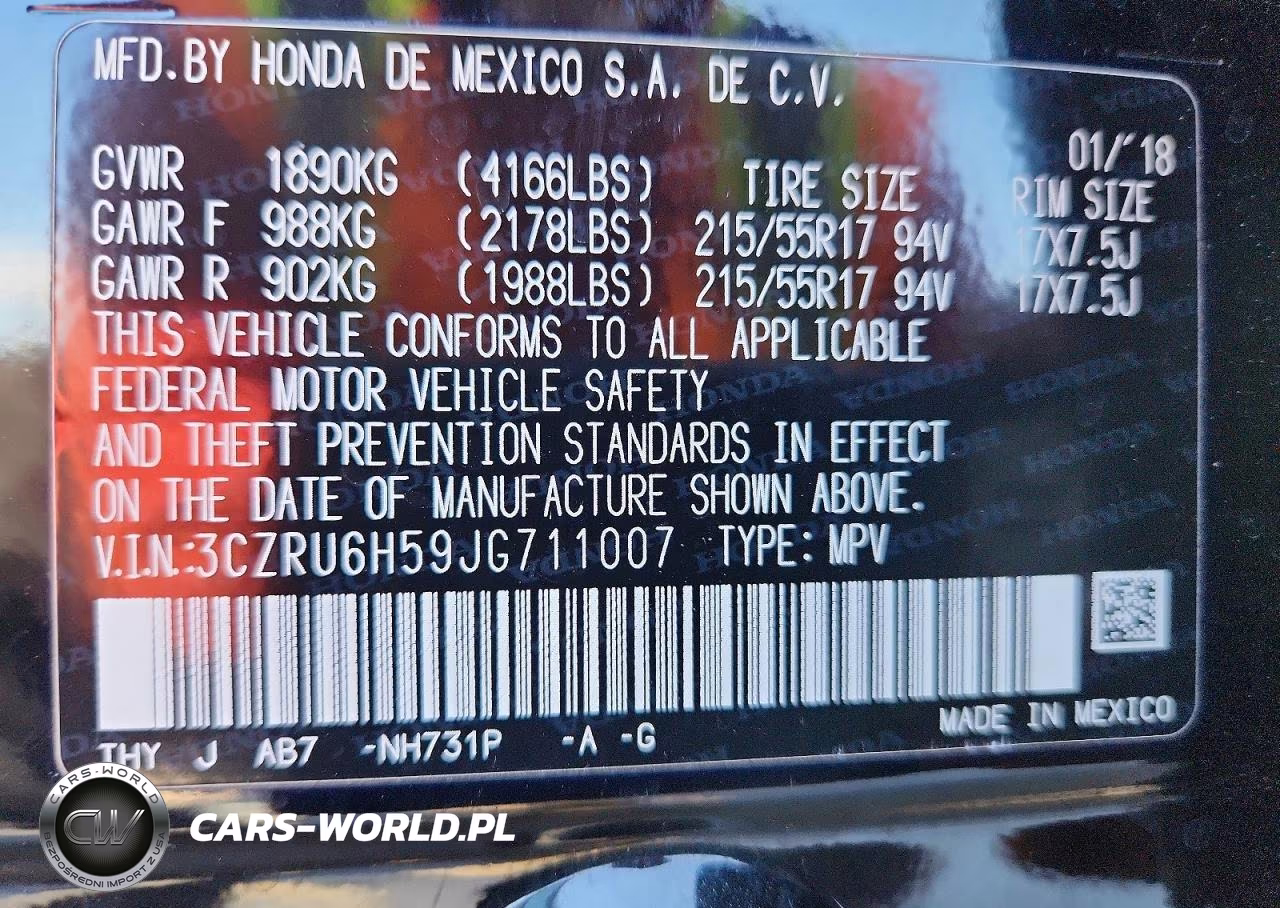 2018 Honda Hr-V Ex VIN:3CZRU6H59JG711007 - 13