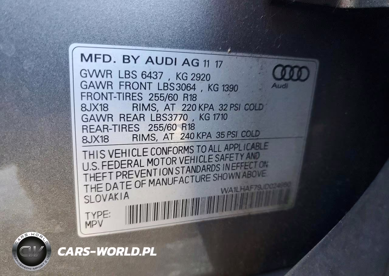 2018 Audi Q7 Premium Plus VIN:WA1LHAF79JD024950 - 13