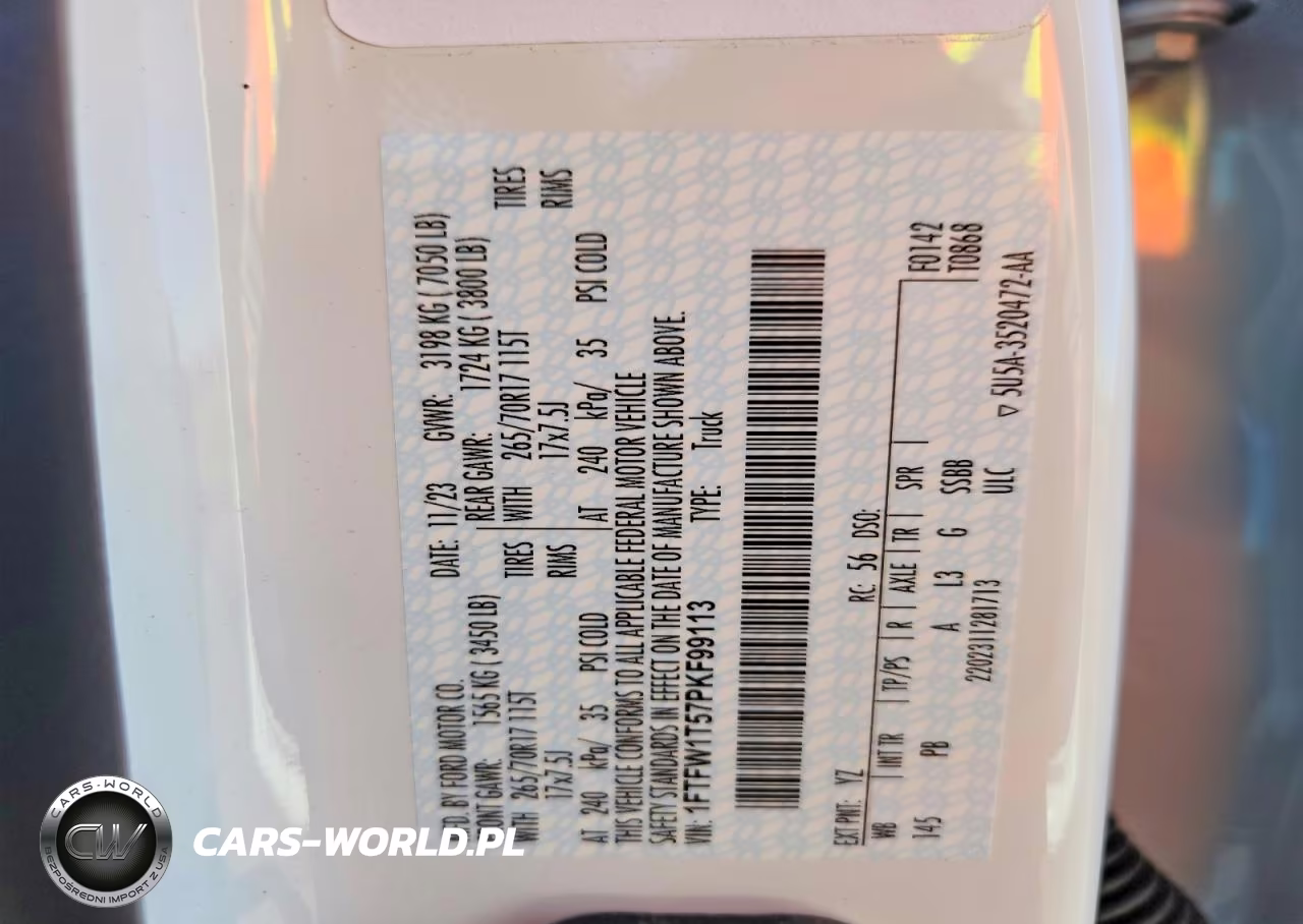 2023 Ford F150 Ssv VIN:1FTFW1T57PKF99113 - 13