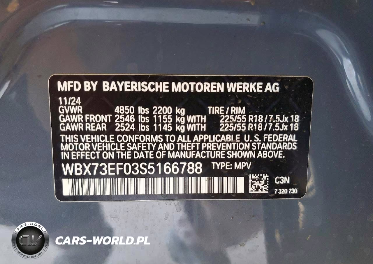2025 BMW X1 xDrive28I VIN:WBX73EF03S5166788 - 13