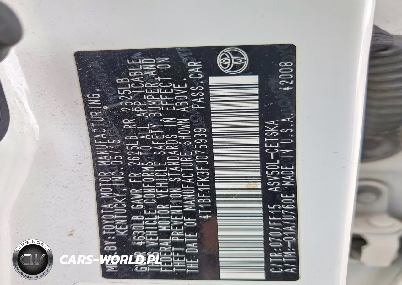 2015 Toyota Camry Se VIN:4T1BF1FK3FU075939 - 12