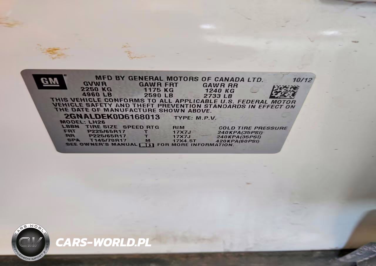 2013 Chevrolet Equinox Lt VIN:2GNALDEK0D6168013 - 14