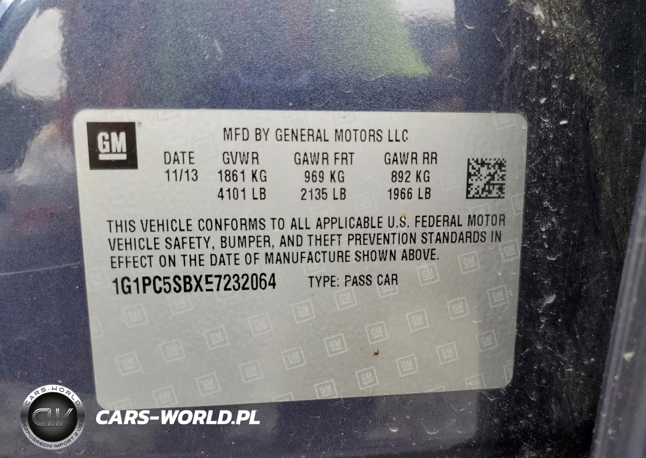 2014 Chevrolet Cruze Lt VIN:1G1PC5SBXE7232064 - 12