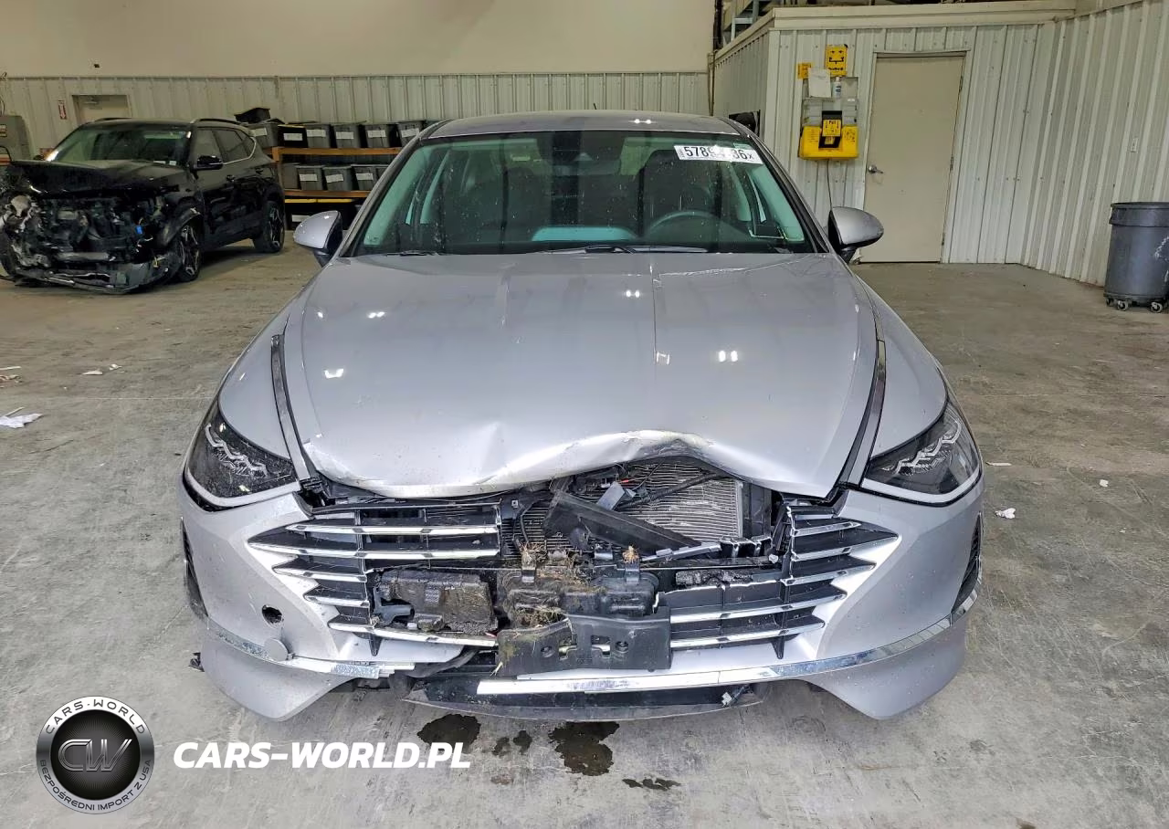 2023 Hyundai Sonata Hybrid Blue VIN:KMHL24JJXPA081367 - 5