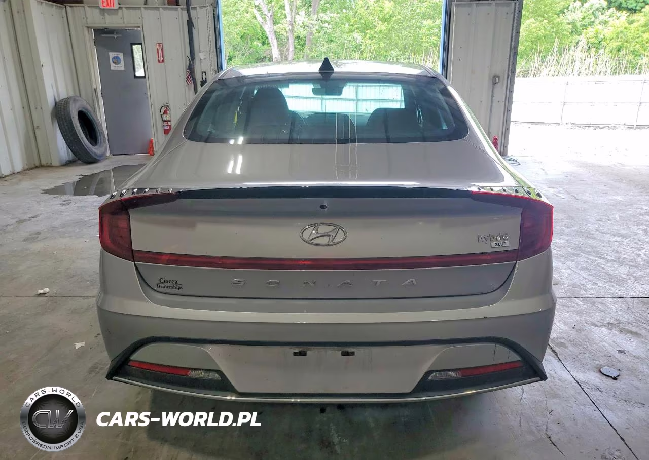 2023 Hyundai Sonata Hybrid Blue VIN:KMHL24JJXPA081367 - 6