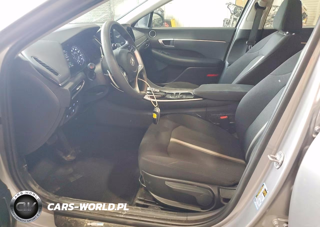 2023 Hyundai Sonata Hybrid Blue VIN:KMHL24JJXPA081367 - 7