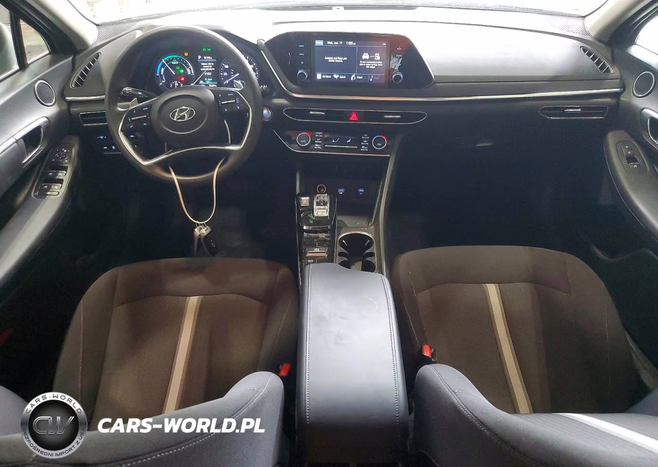 2023 Hyundai Sonata Hybrid Blue VIN:KMHL24JJXPA081367 - 8