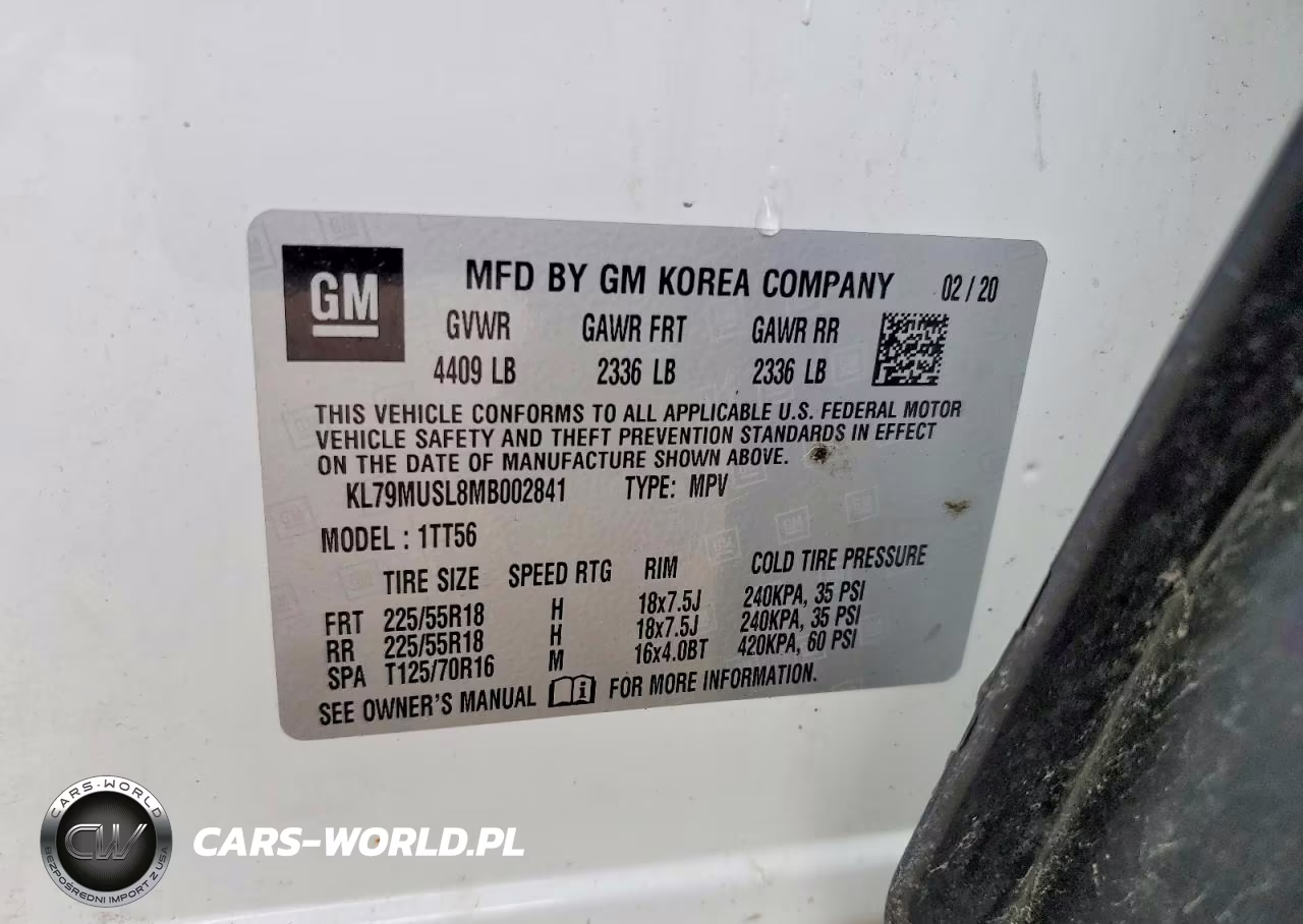 2021 Chevrolet Trailblazer Rs VIN:KL79MUSL8MB002841 - 14