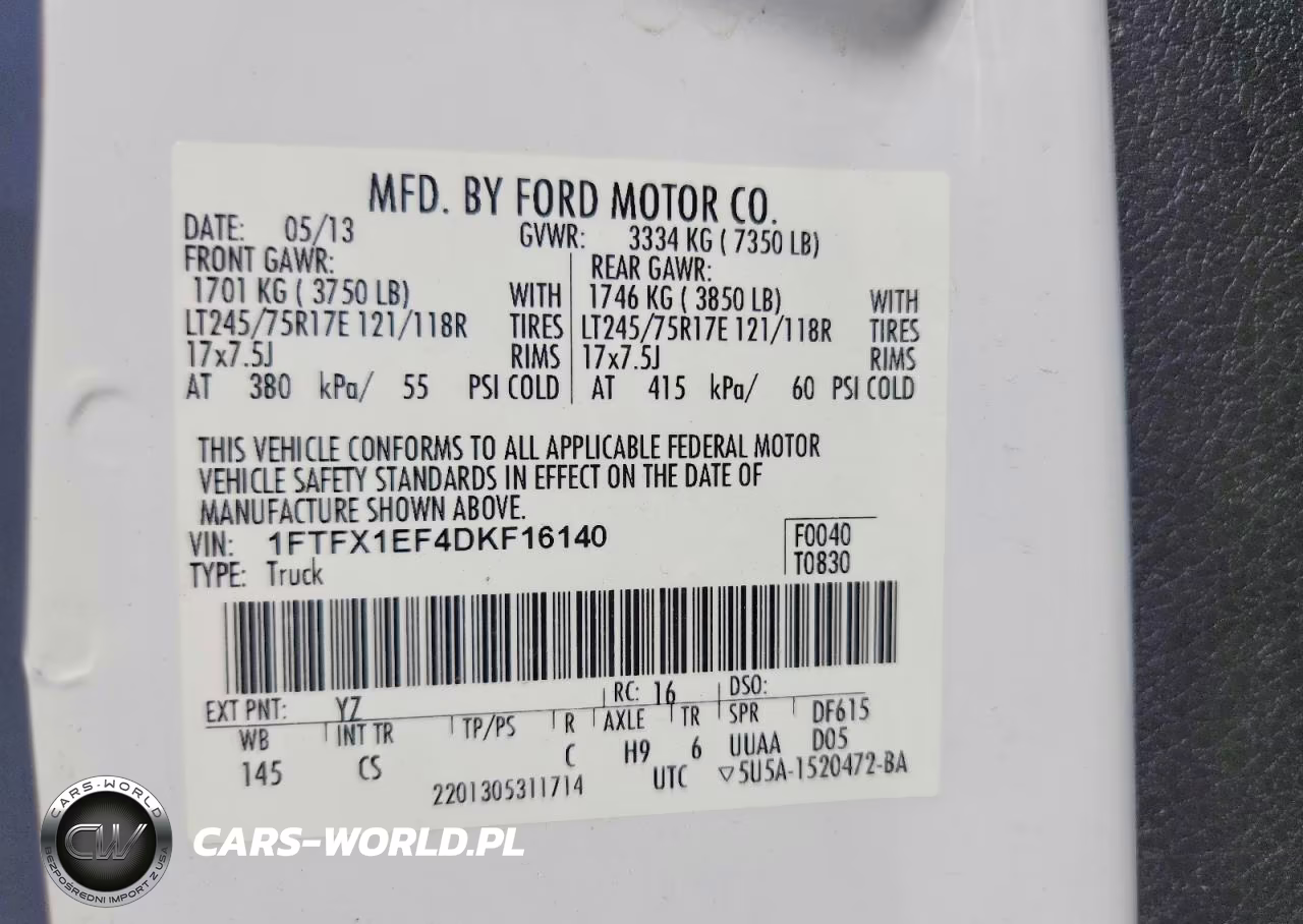 2013 Ford F150 Super Cab VIN:1FTFX1EF4DKF16140 - 12