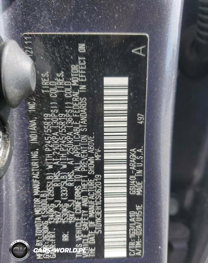 2012 Toyota Highlander Limited VIN:5TDYK3EH1CS062019 - 13