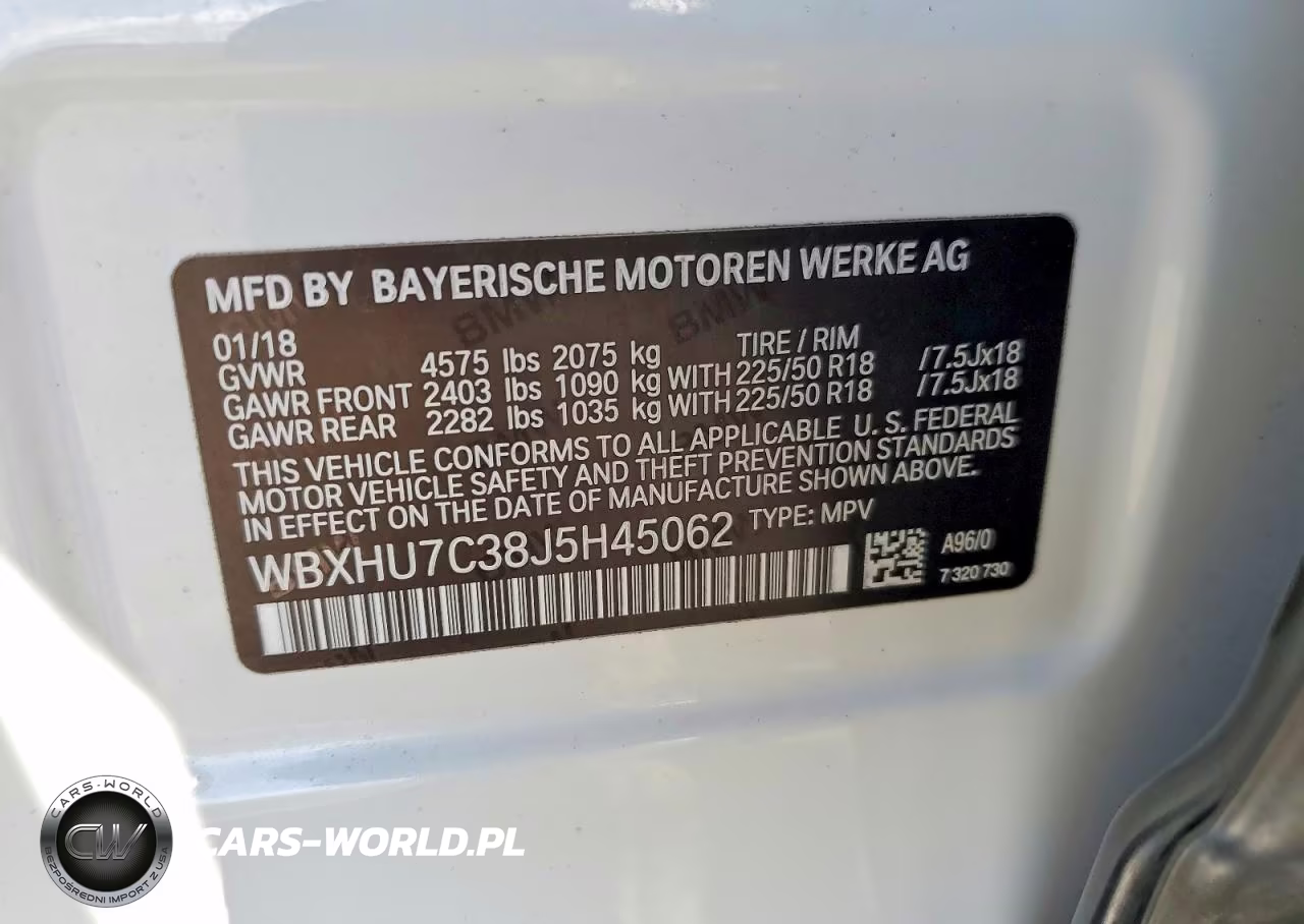 2018 BMW X1 Sdrive28I VIN:WBXHU7C38J5H45062 - 13