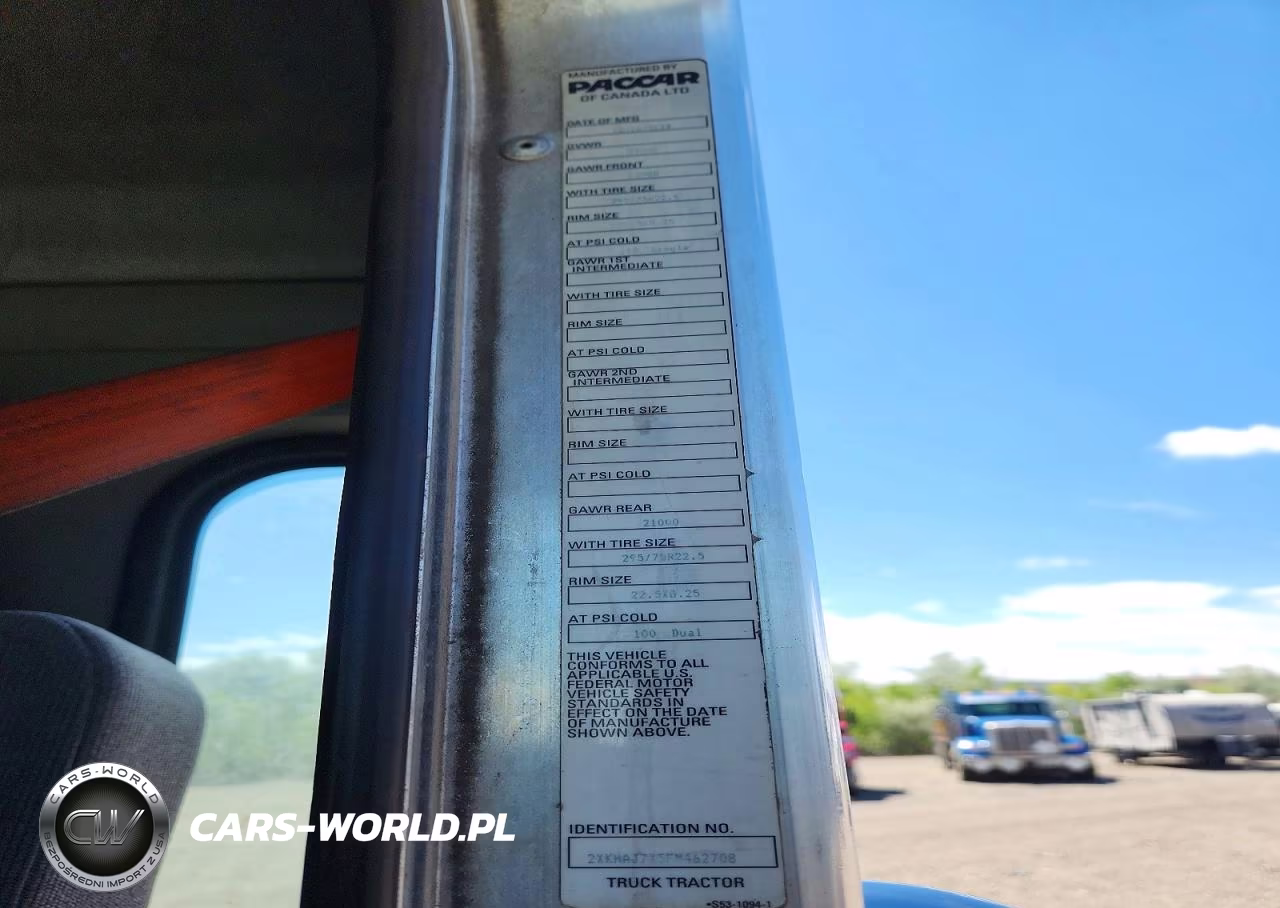 2015 Kenworth T370 Semi Truck VIN:2XKHAJ7X5FM462708 - 10