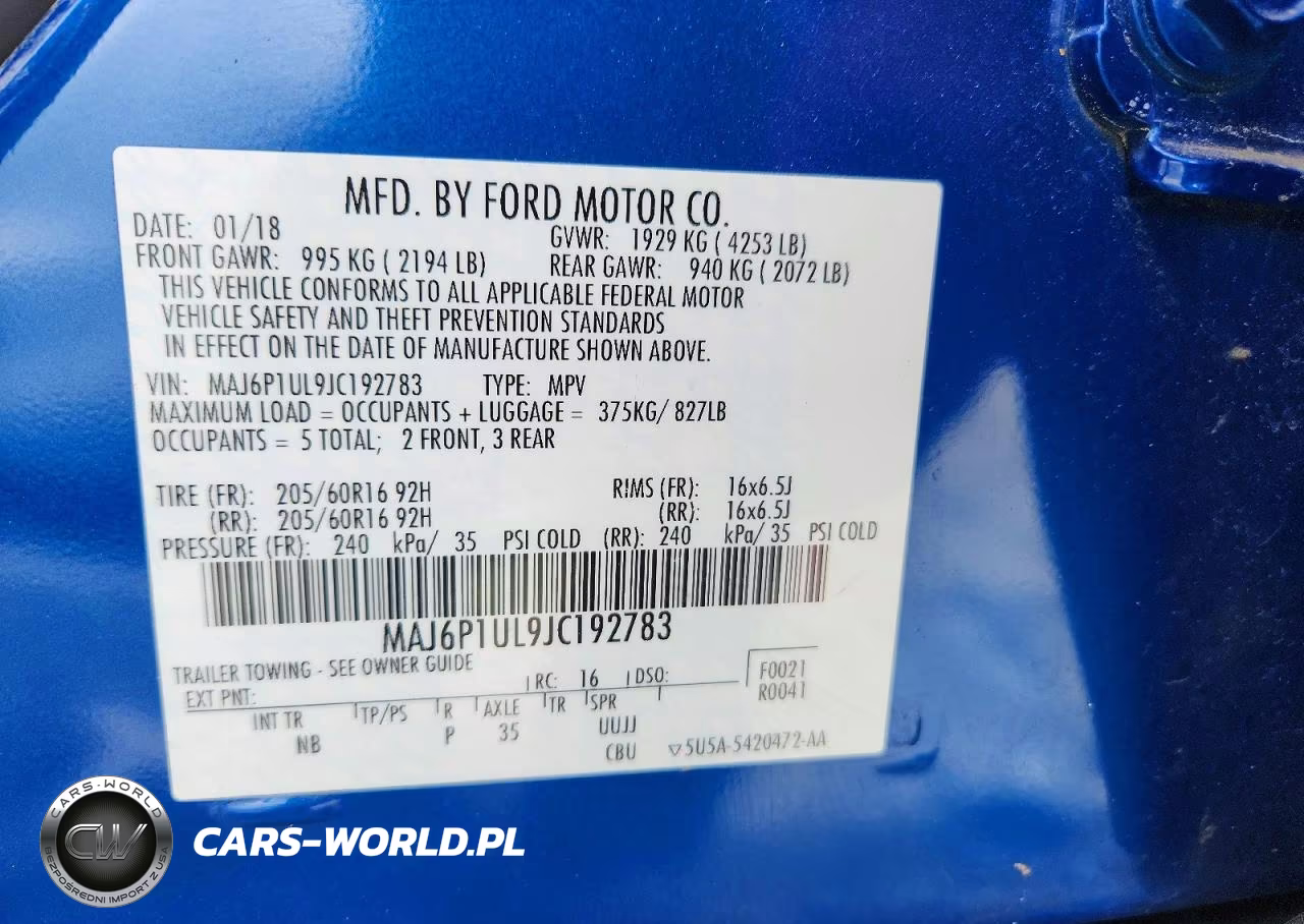 2018 Ford Ecosport Se VIN:MAJ6P1UL9JC192783 - 13