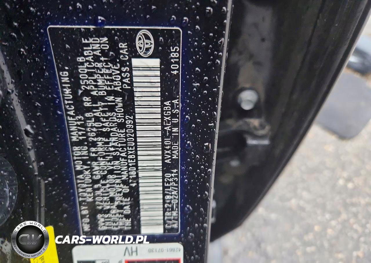 2014 Toyota Avalon Hybrid Xle Touring VIN:4T1BD1EBXEU020992 - 12