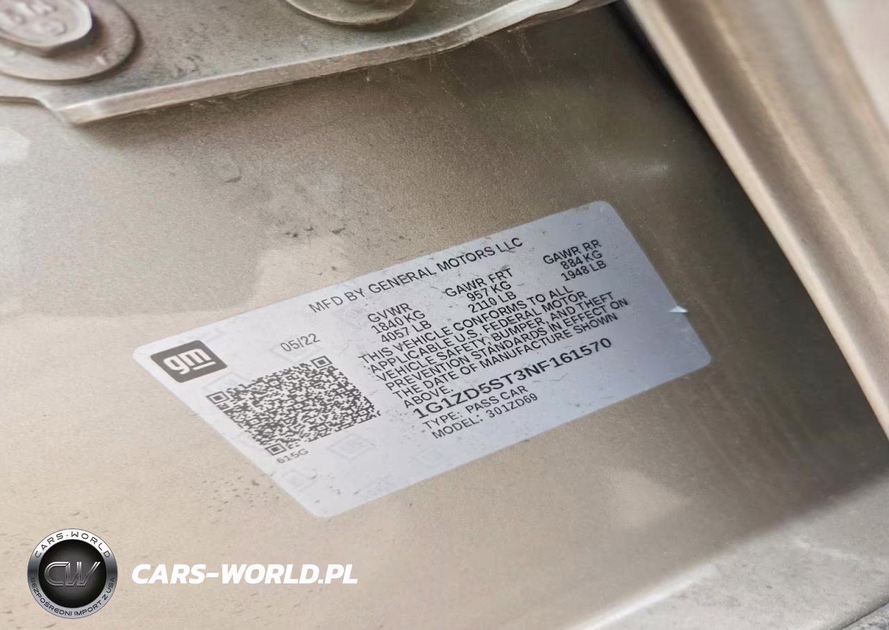 2022 Chevrolet Malibu Lt VIN:1G1ZD5ST3NF161570 - 12