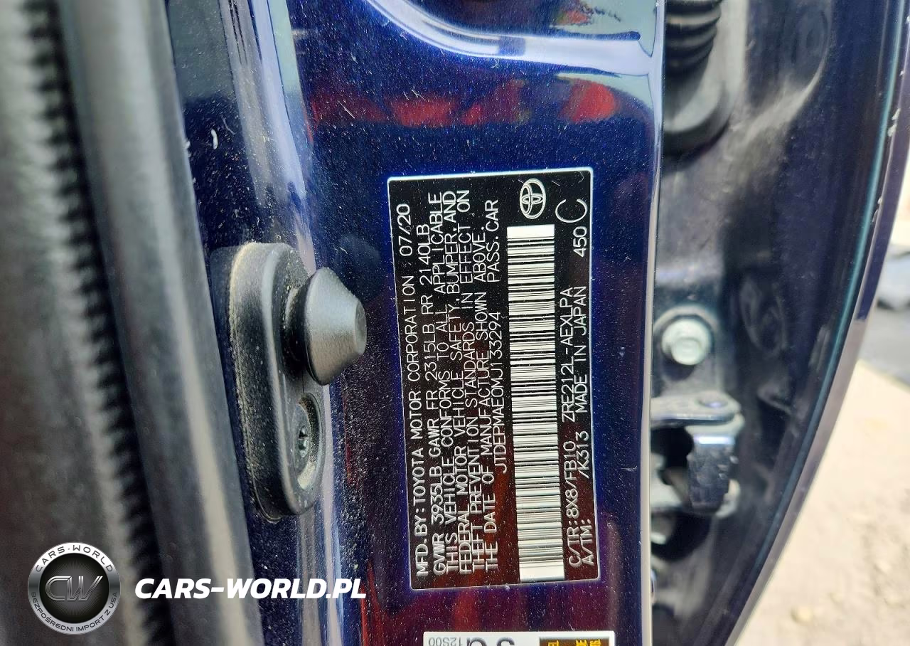 2021 Toyota Corolla Le VIN:JTDEPMAE0MJ133294 - 12