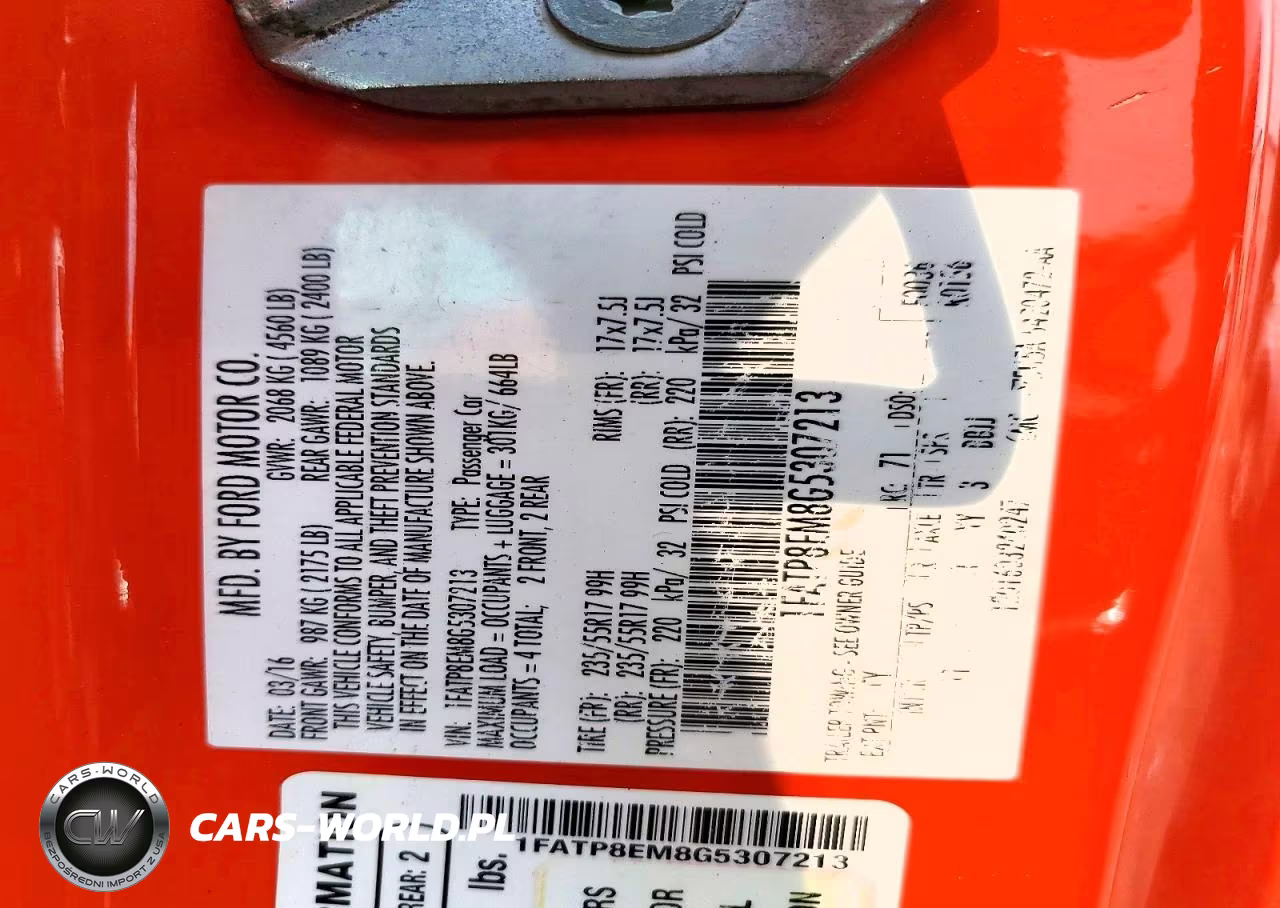 2016 Ford Mustang VIN:1FATP8EM8G5307213 - 12