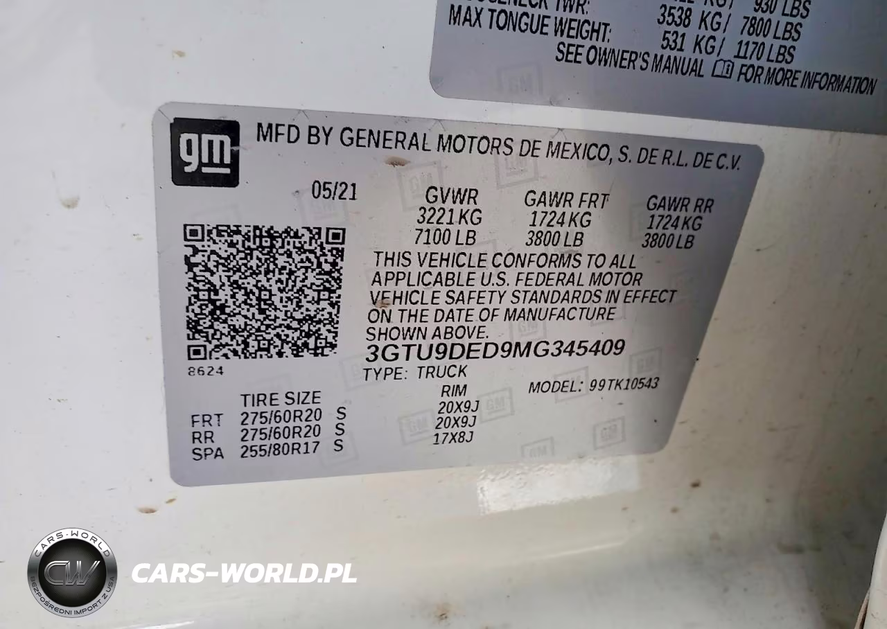 2021 GMC Sierra K1500 Slt VIN:3GTU9DED9MG345409 - 12