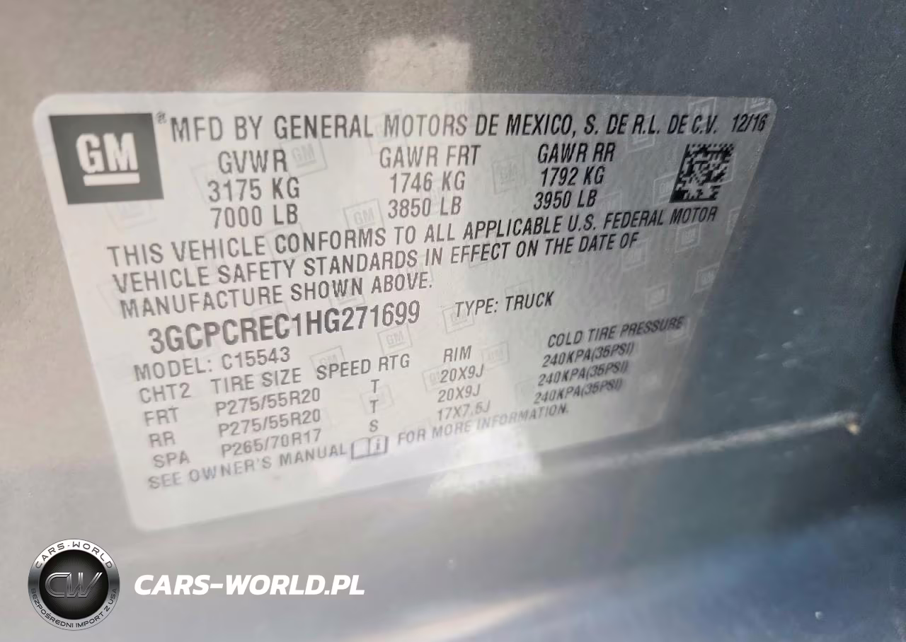 2017 Chevrolet Silverado C1500 Lt VIN:3GCPCREC1HG271699 - 12