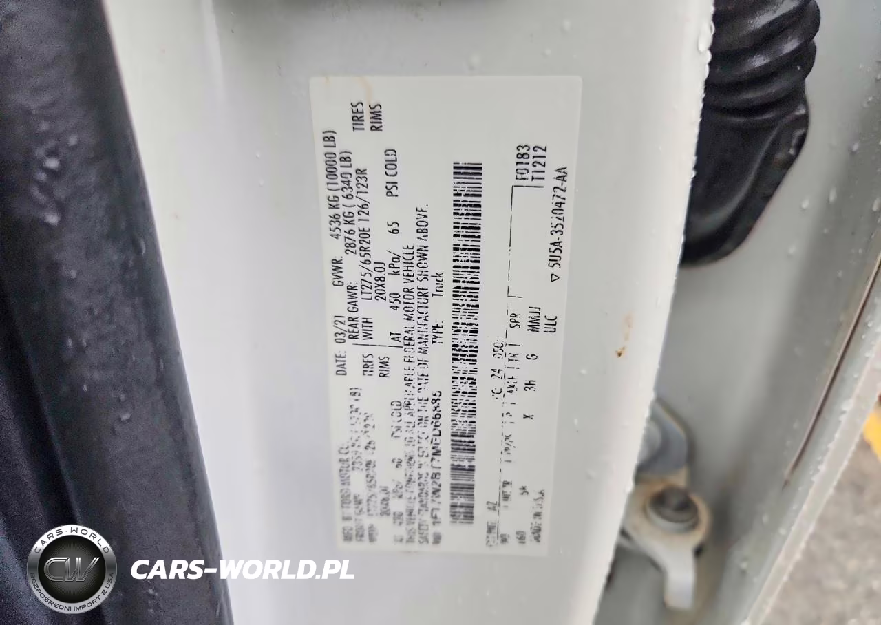2021 Ford F250 Super Duty VIN:1FT7W2BT7MED66885 - 12