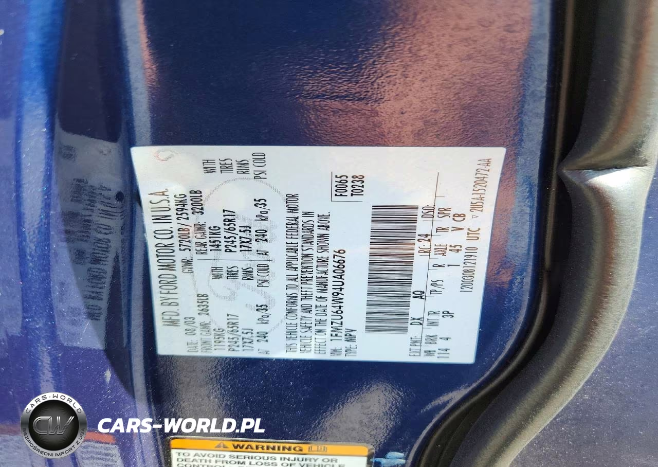 2004 Ford Explorer Eddie Bauer VIN:1FMZU64W94UA06676 - 14
