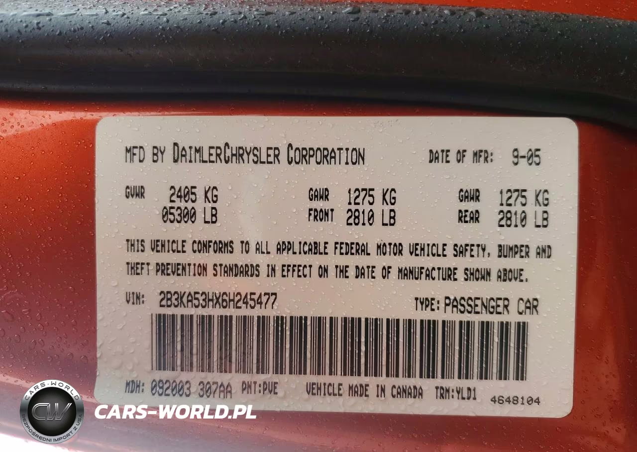 2006 Dodge Charger R-T VIN:2B3KA53HX6H245477 - 12