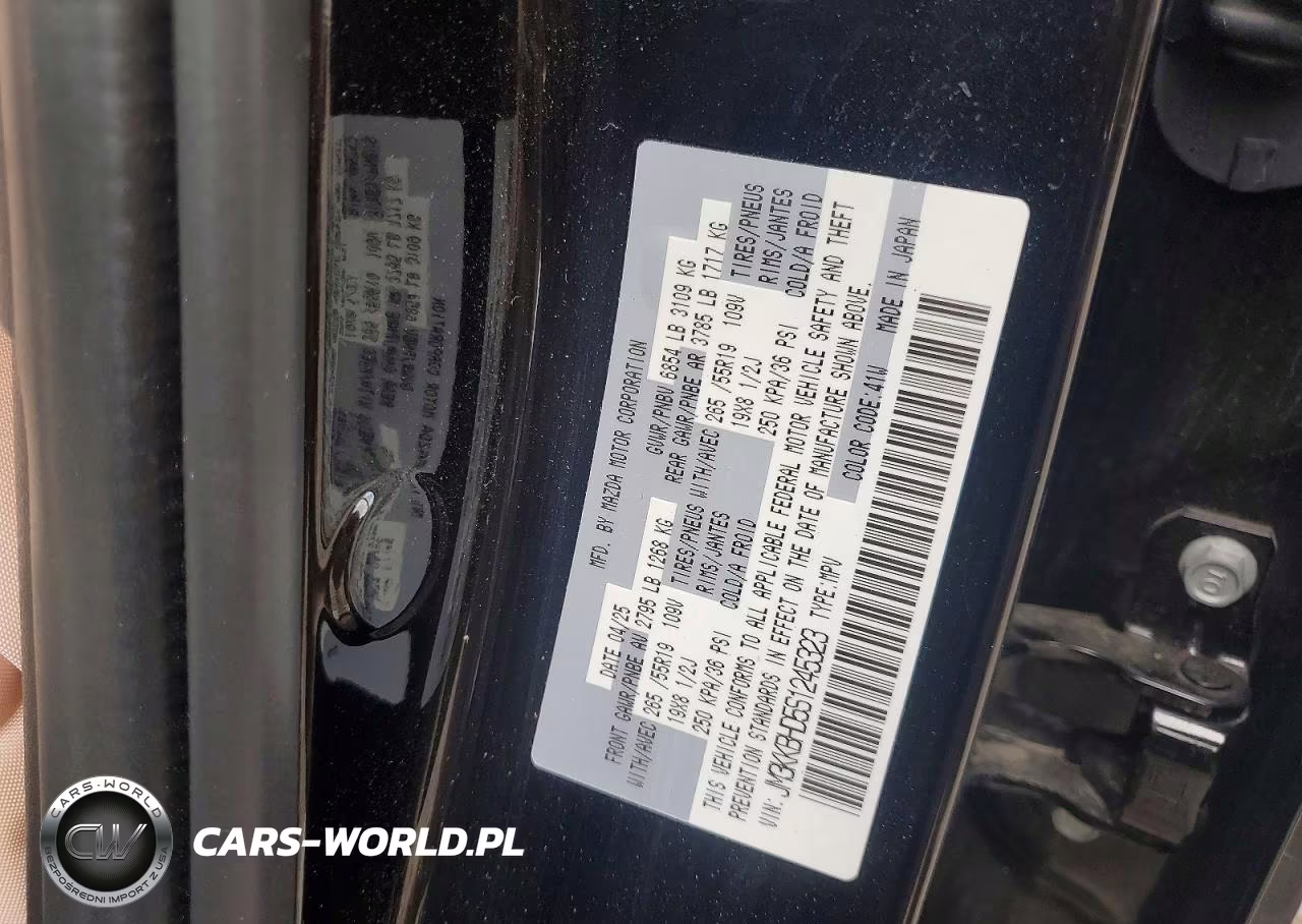 2025 Mazda Cx-90 Preferred VIN:JM3KKBHD5S1245323 - 13