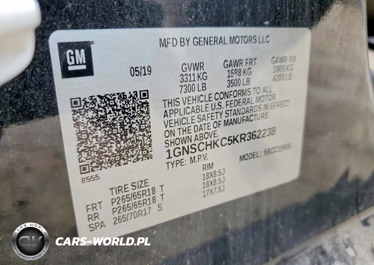 2019 Chevrolet Suburban C1500 Lt VIN:1GNSCHKC5KR362238 - 13
