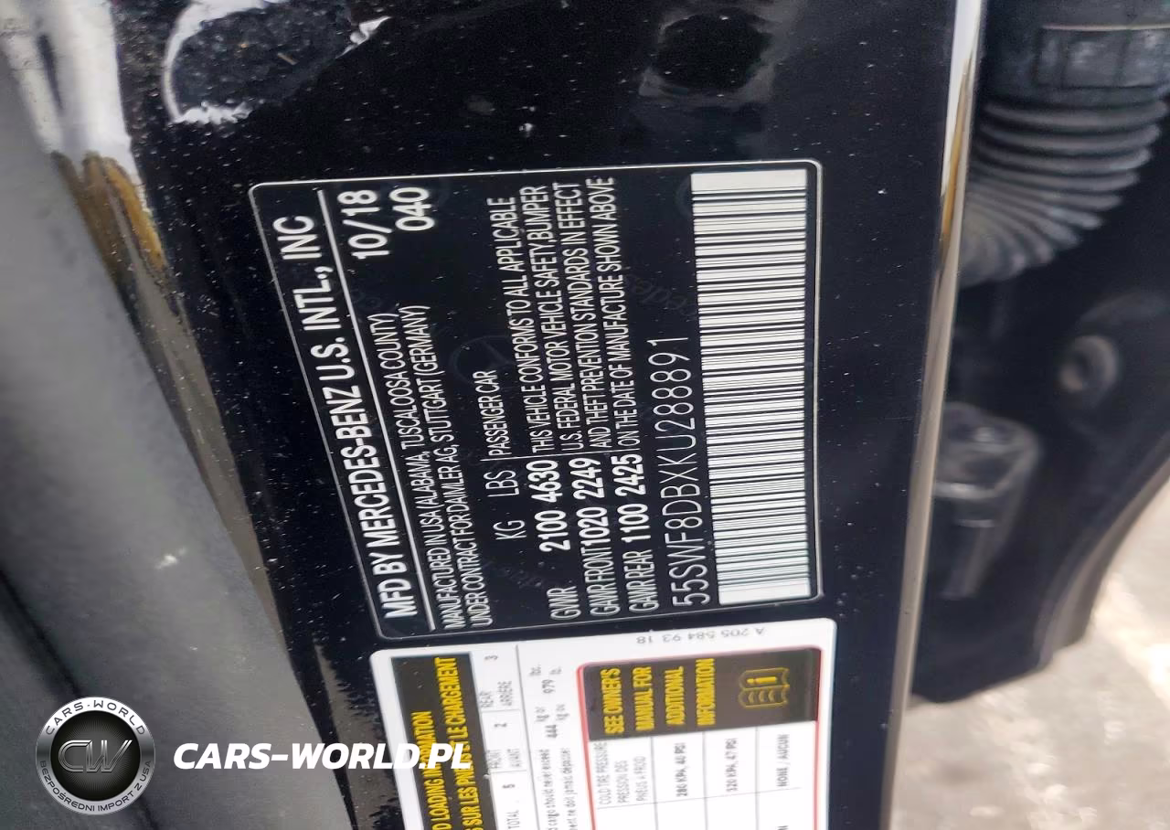 2019 Mercedes-Benz C 300 VIN:55SWF8DBXKU288891 - 12