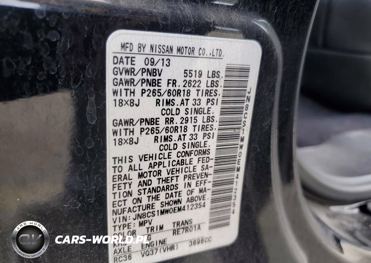 2014 Infiniti Qx70 VIN:JN8CS1MW0EM412354 - 22