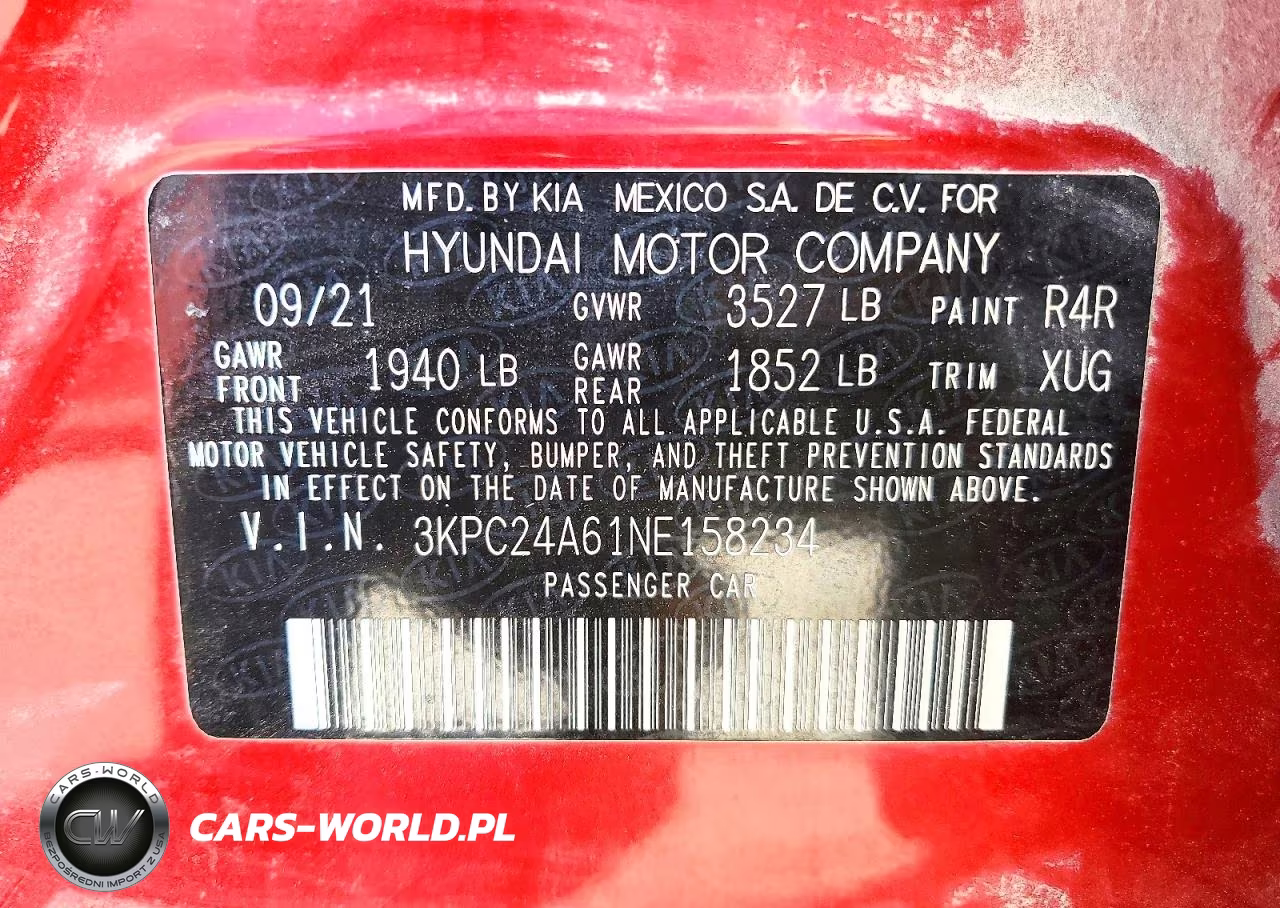 2022 Hyundai Accent Se VIN:3KPC24A61NE158234 - 12