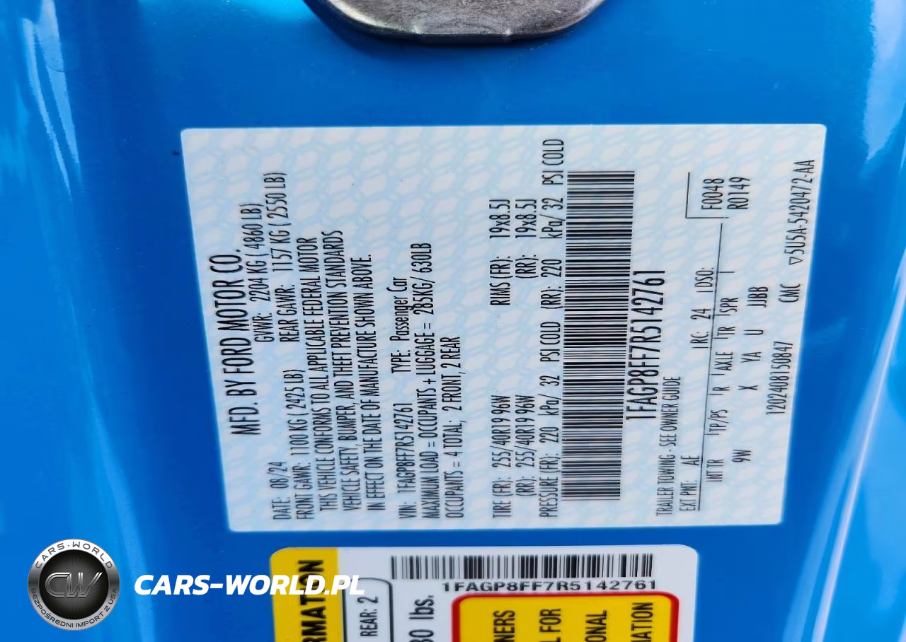 2024 Ford Mustang Gt VIN:1FAGP8FF7R5142761 - 12