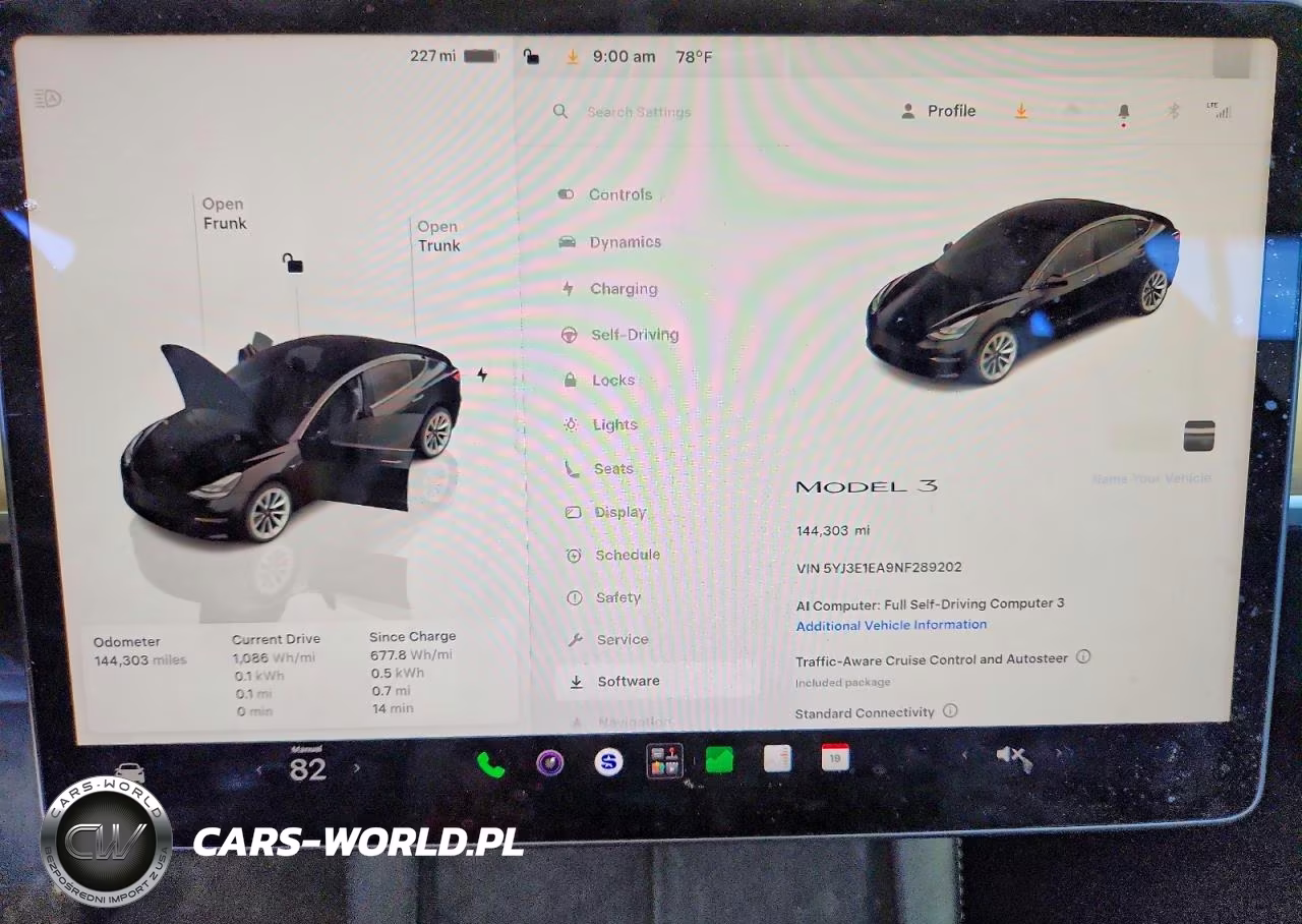 2022 Tesla Model 3 VIN:5YJ3E1EA9NF289202 - 9