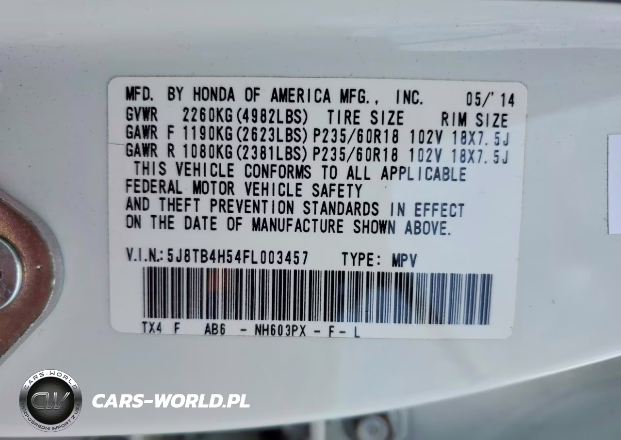 2015 Acura Rdx Technology VIN:5J8TB4H54FL003457 - 13