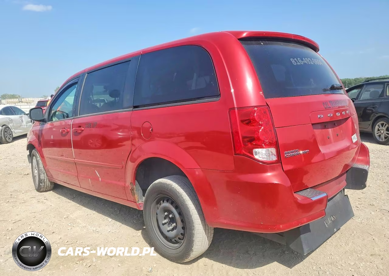 2012 Dodge Grand Caravan Se VIN:2C4RDGBGXCR398584 - 2