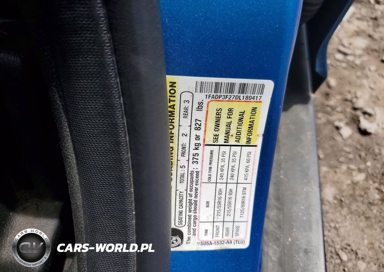2013 Ford Focus Se VIN:1FADP3F27DL180417 - 12