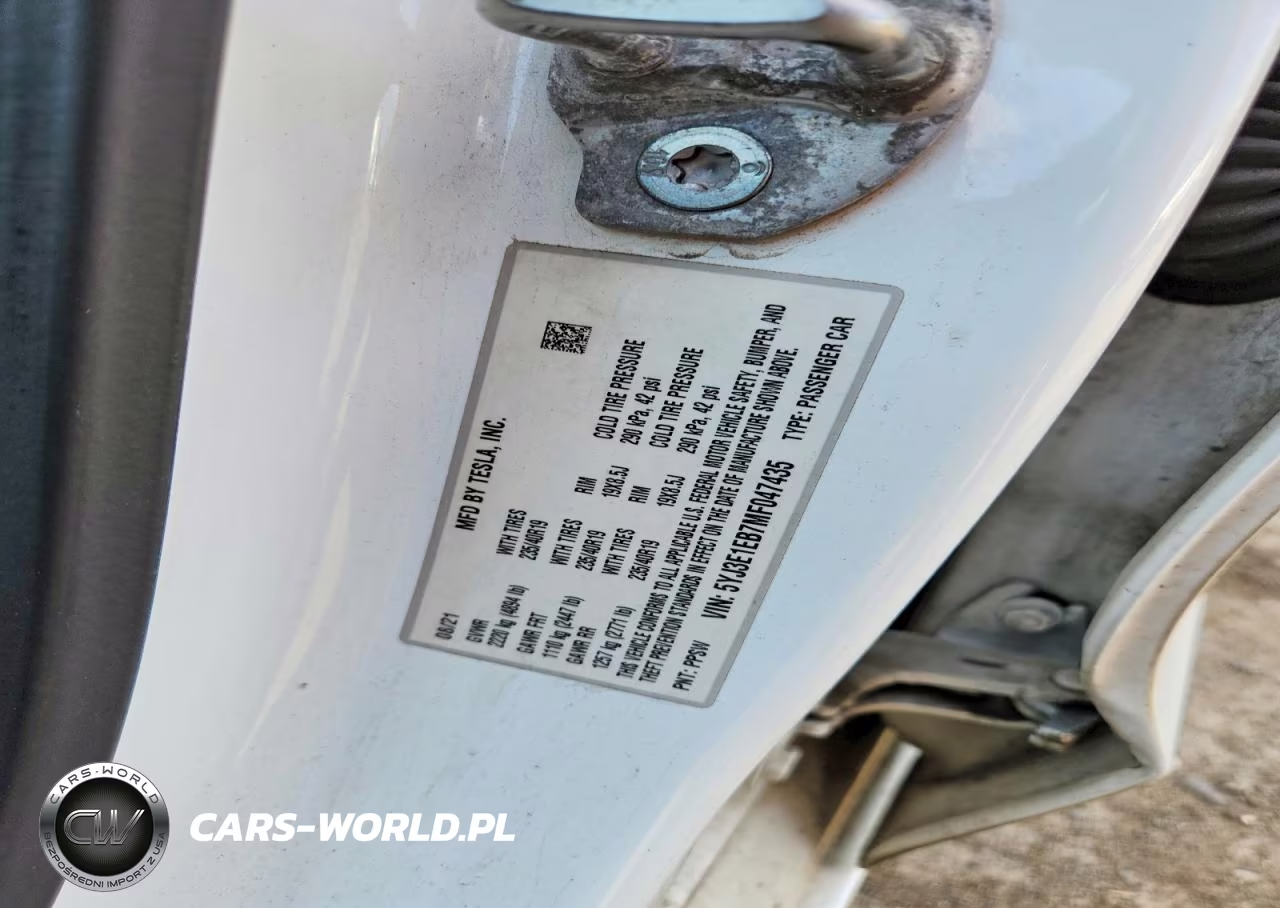 2021 Tesla Model 3 VIN:5YJ3E1EB7MF047435 - 12