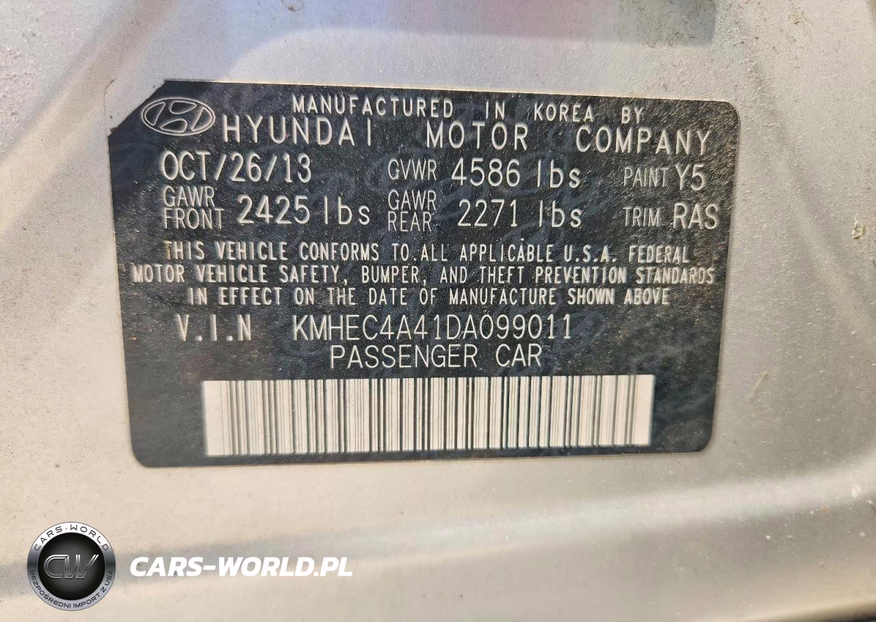 2013 Hyundai Sonata Hybrid VIN:KMHEC4A41DA099011 - 12