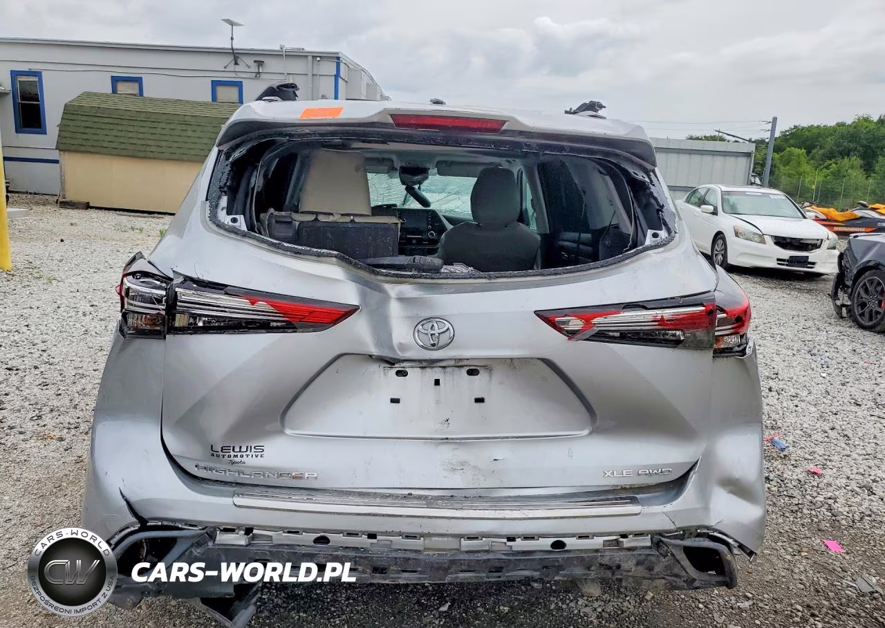 2022 Toyota Highlander Xle VIN:5TDGZRBH9NS583233 - 6