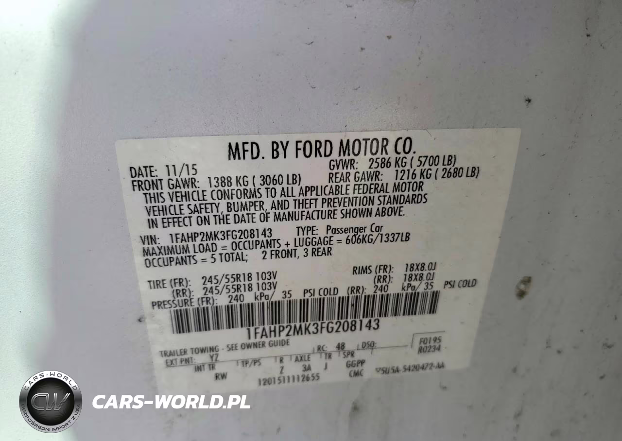 2015 Ford Taurus Police Interceptor VIN:1FAHP2MK3FG208143 - 13