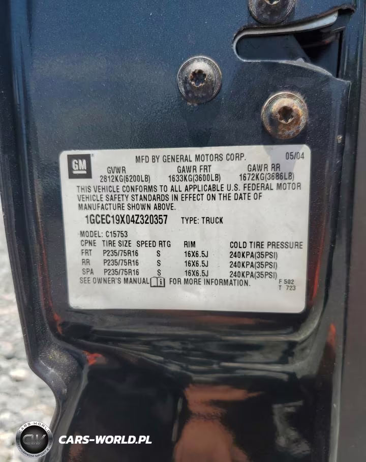 2004 Chevrolet Silverado C1500 VIN:1GCEC19X04Z320357 - 13