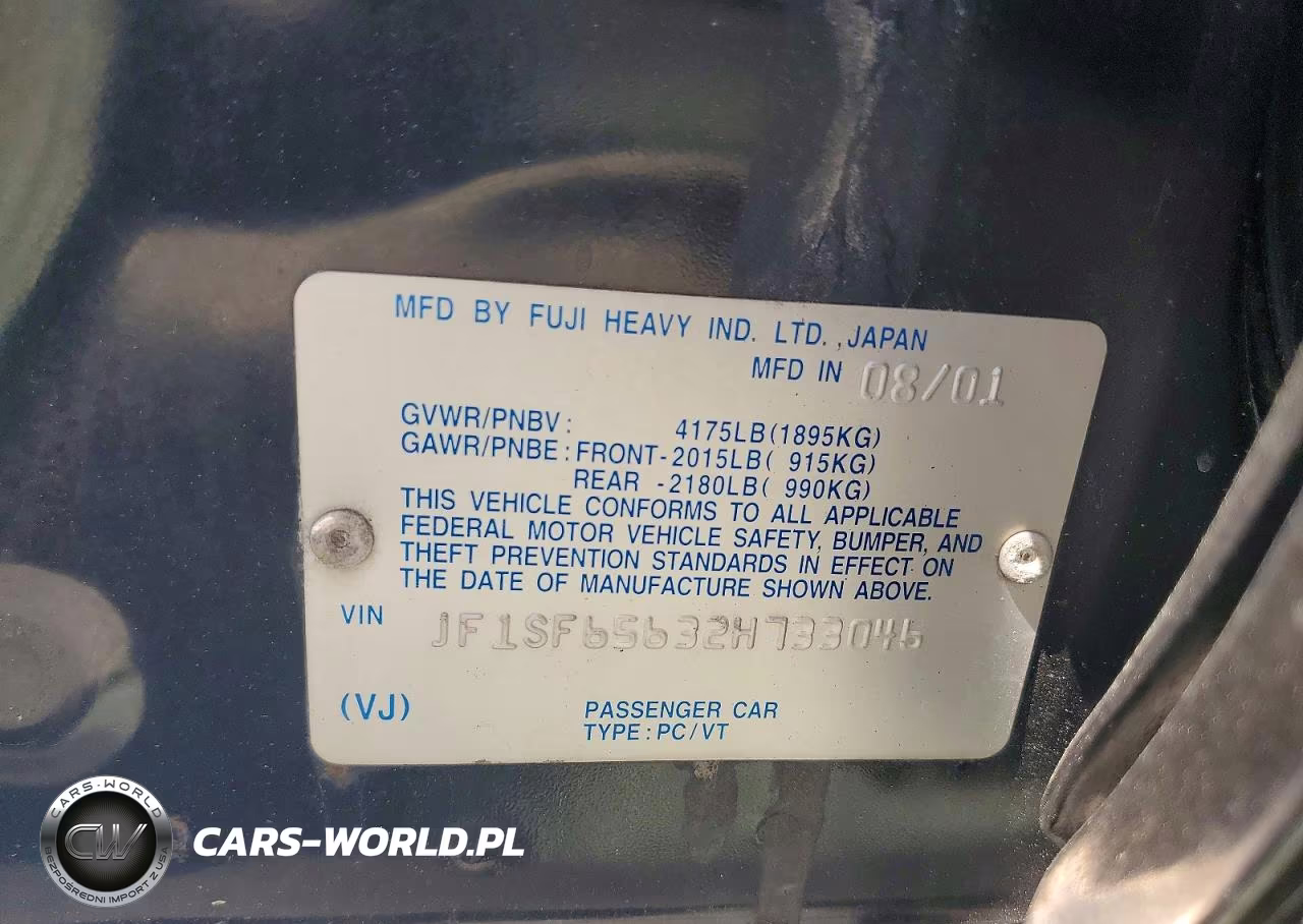 2002 Subaru Forester S VIN:JF1SF65632H733046 - 12