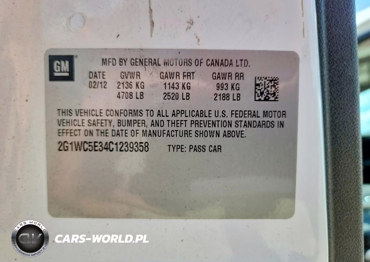 2012 Chevrolet Impala Ltz VIN:2G1WC5E34C1239358 - 12