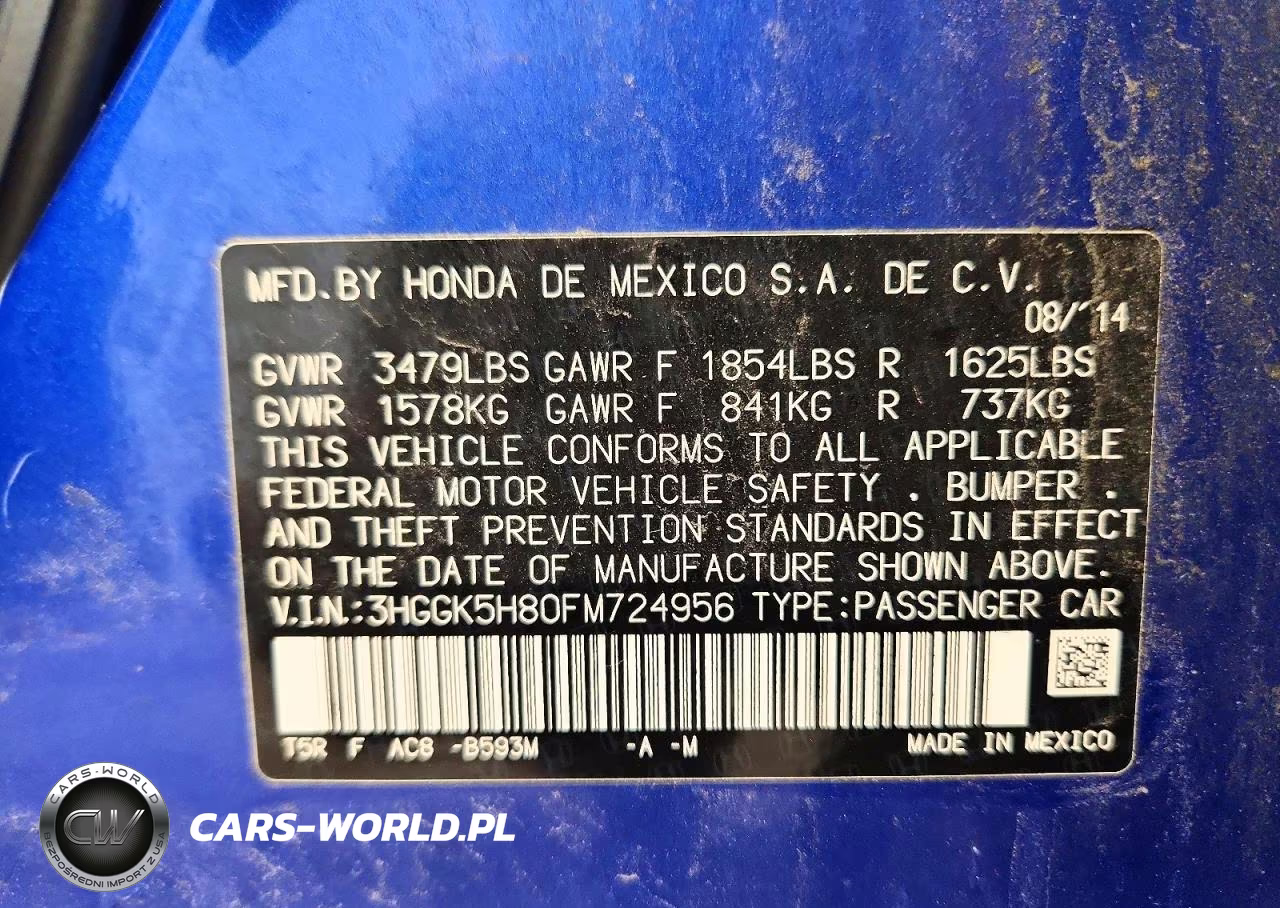 2015 Honda Fit Ex VIN:3HGGK5H80FM724956 - 12