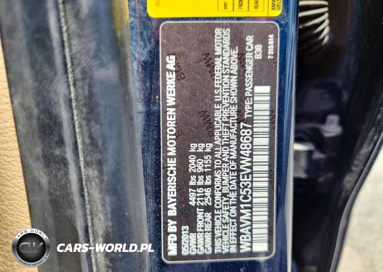 2014 BMW X1 Sdrive28I VIN:WBAVM1C53EVW48687 - 12