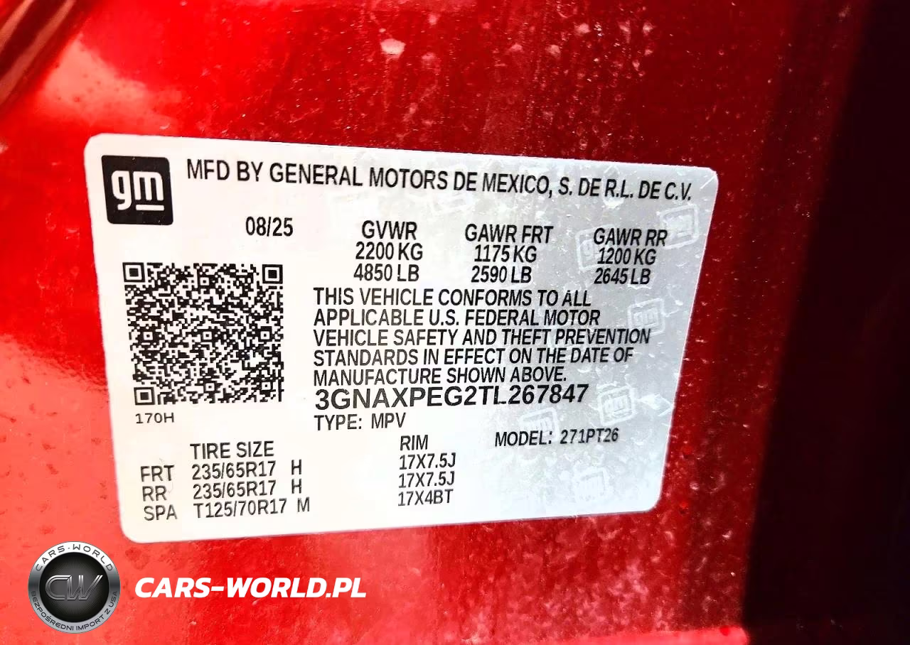 2026 Chevrolet Equinox VIN:3GNAXPEG2TL267847 - 14