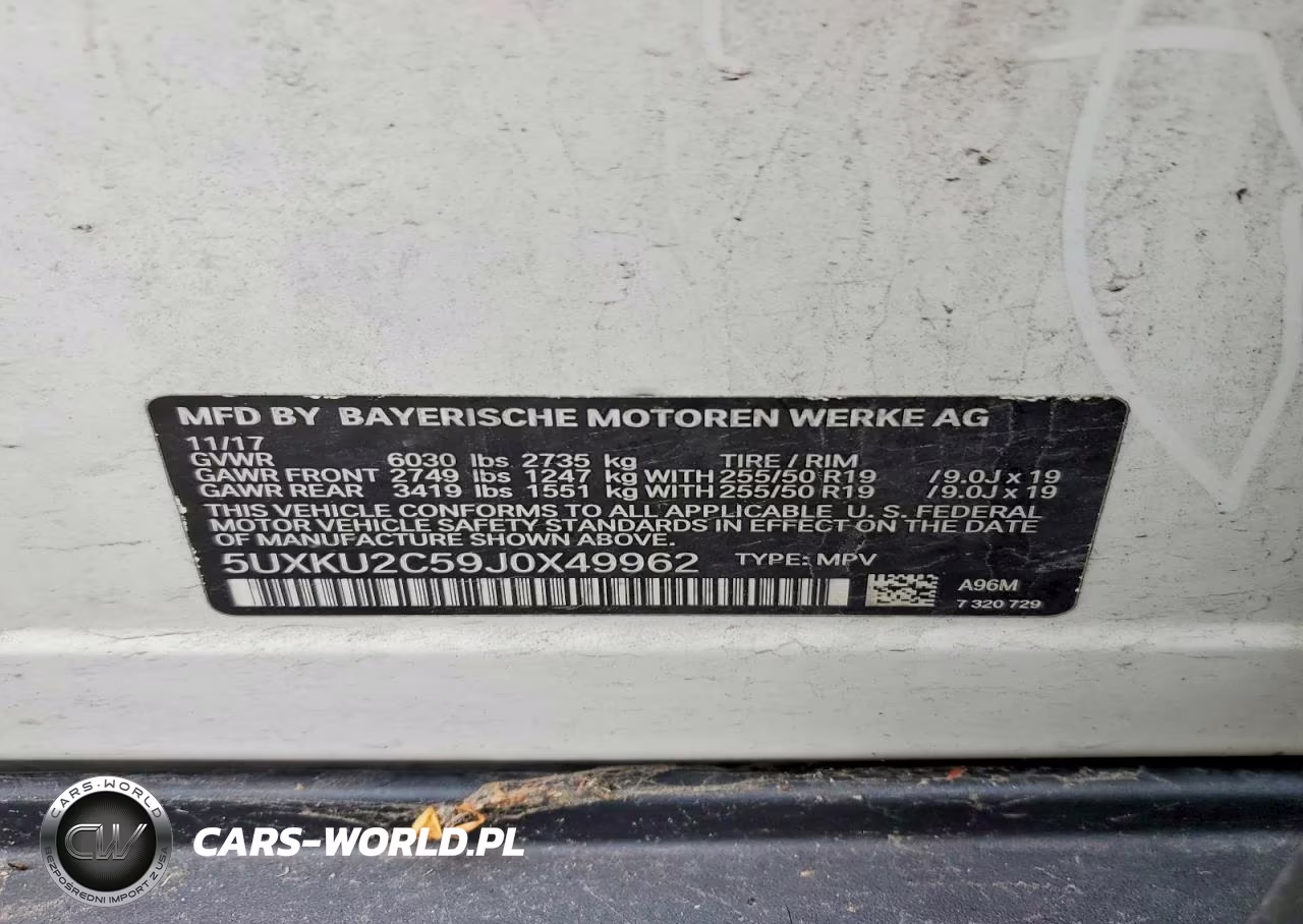 2018 BMW X6 xDrive35I VIN:5UXKU2C59J0X49962 - 13