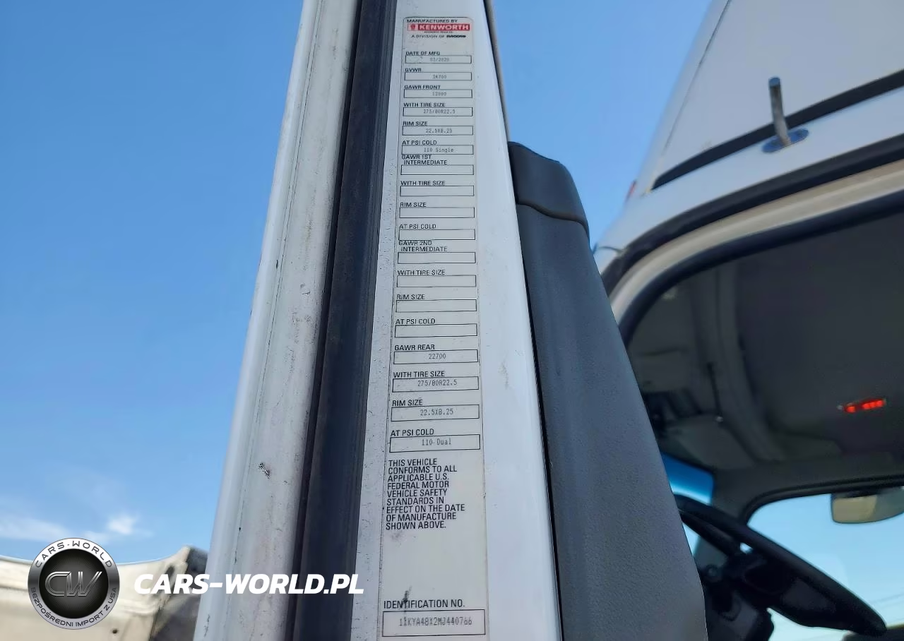 2021 Kenworth T680 Semi Truck VIN:1XKYA48X2MJ440766 - 10
