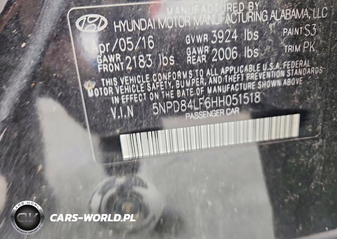 2017 Hyundai Elantra Se VIN:5NPD84LF6HH051518 - 12