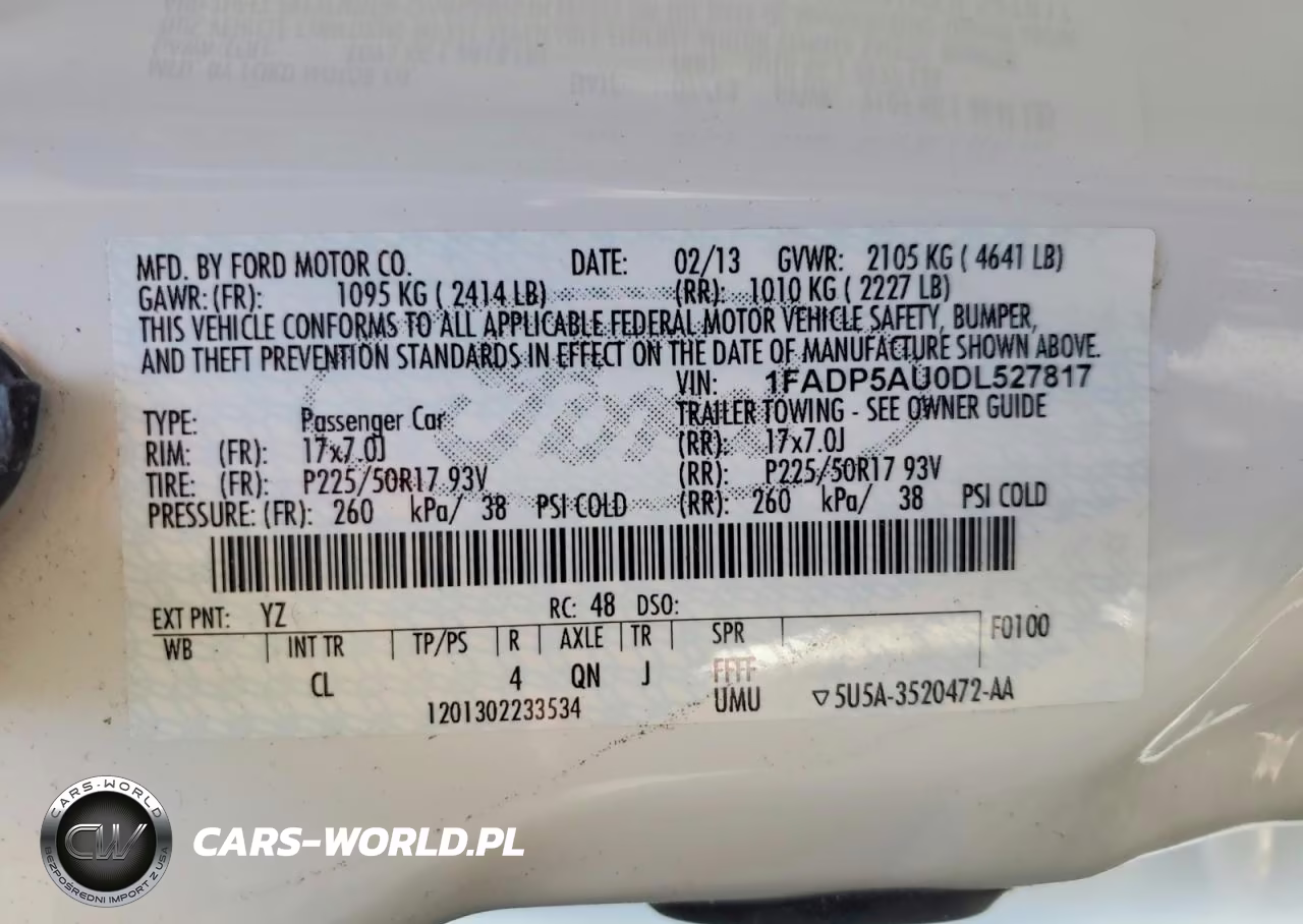 2013 Ford C-Max Se VIN:1FADP5AU0DL527817 - 13